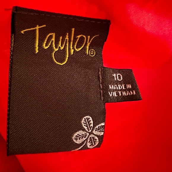 Taylor beautiful overlay stripe one piece pleated midi dress size 10 - Picture 12 of 14